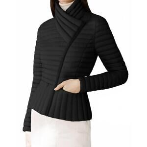 NEW SOIA&KYO brandy packable down jacket in black